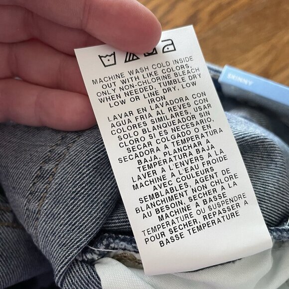 Lee Wmn 22M Pacific Blue MedWash High Rise Regular Fit Buton Fly Skinny Jean NWT - Picture 14 of 14